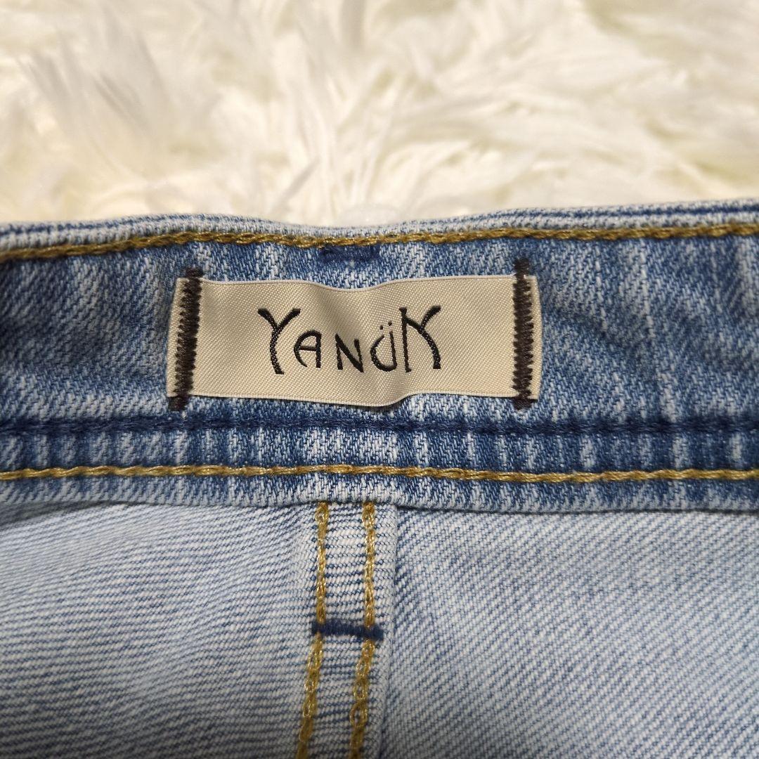 YANUK　JOAN　FVS　ワイドストレートデニム　フレア　27