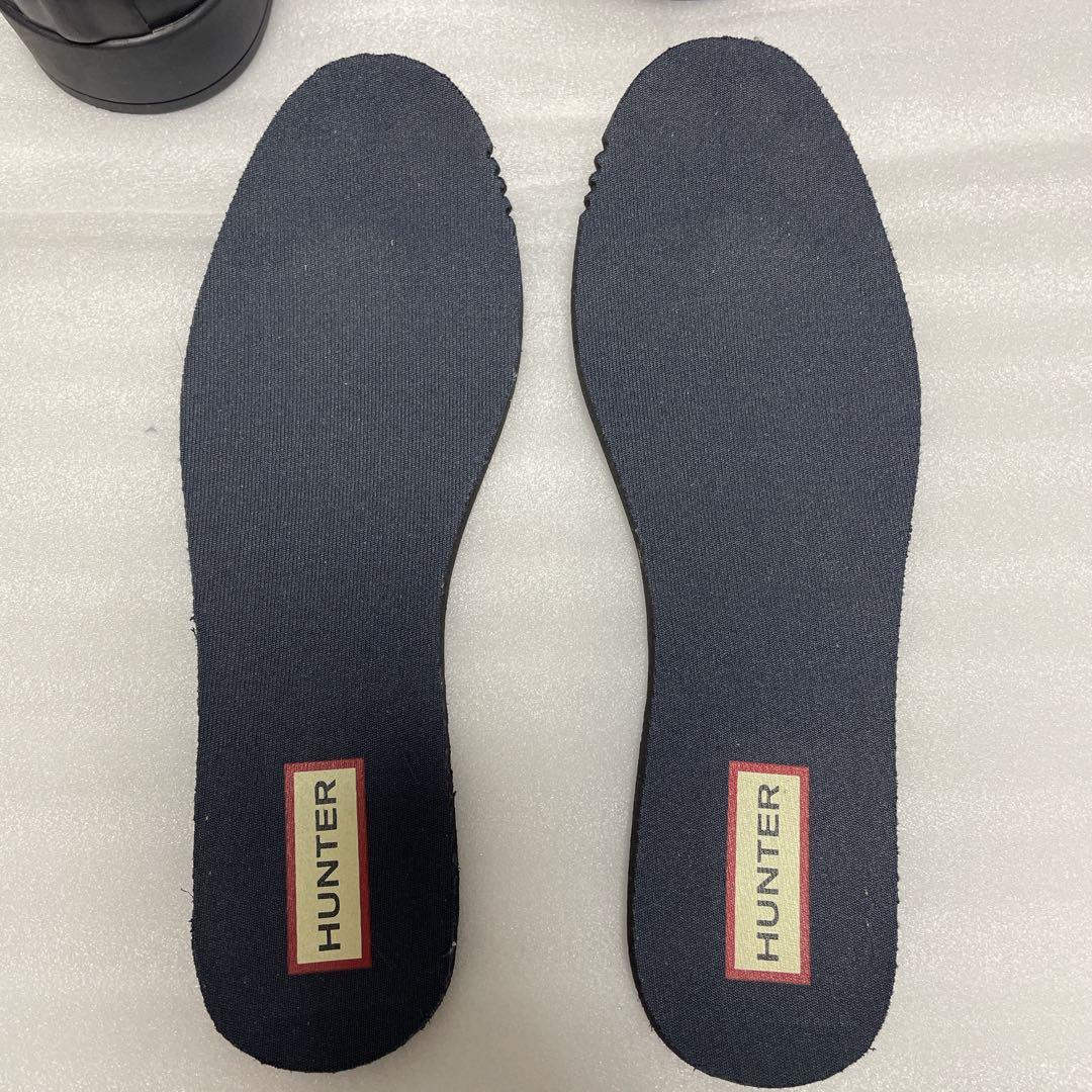 【美品】ハンターレインブーツ　ショート丈　濃いネイビー