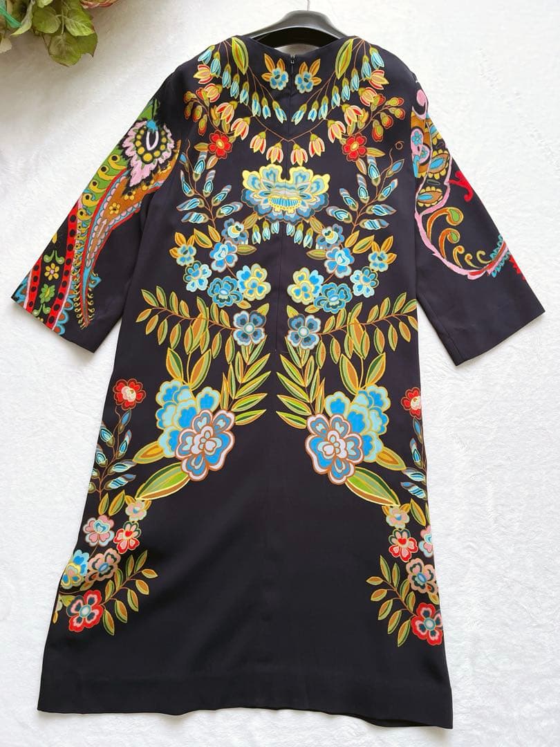 値下げ セール☆美品 ETRO エトロ 洗練 プレシャス ゆったり 美人 ドレス