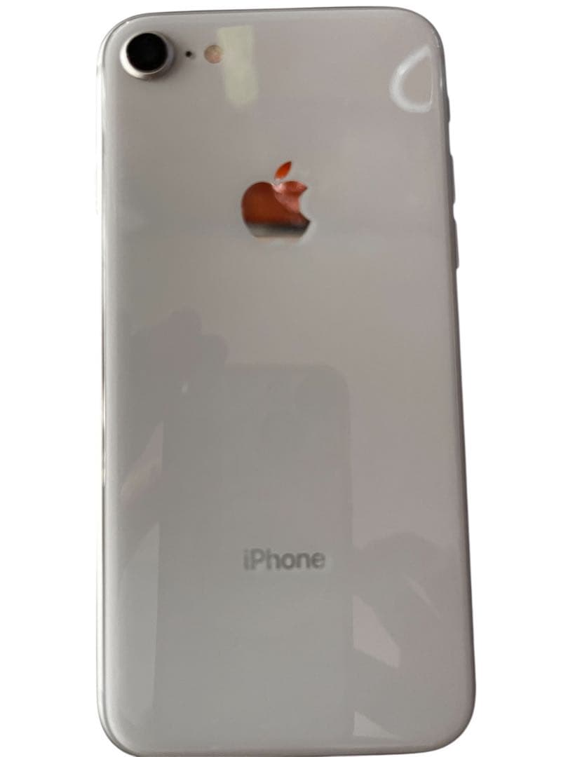 iPhone 8 ホワイト 画面割れあり／バッテリー91％