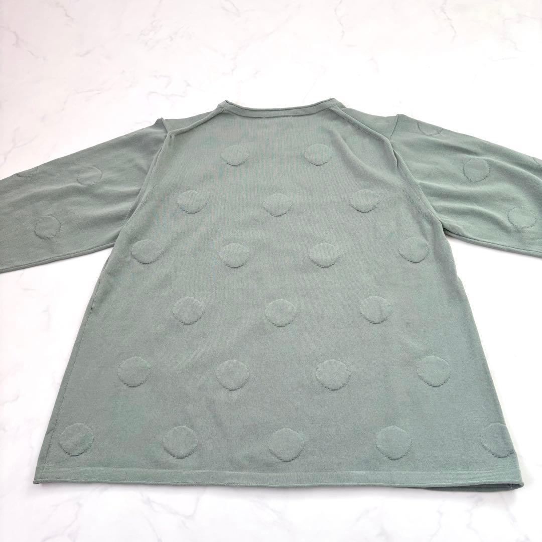 【未使用タグ付き】プランテーション デコドットニット くすみカラー