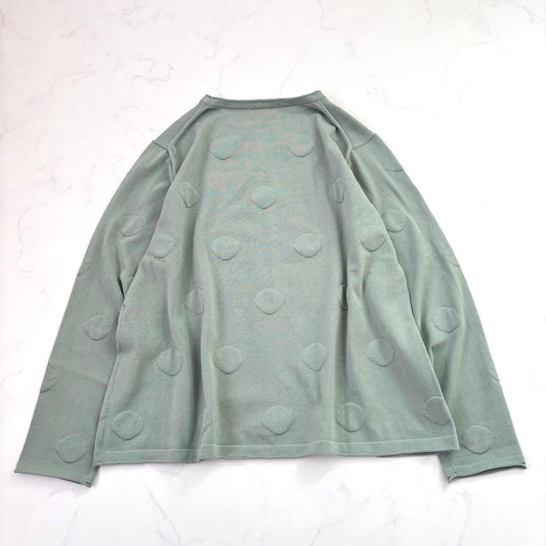 【未使用タグ付き】プランテーション デコドットニット くすみカラー