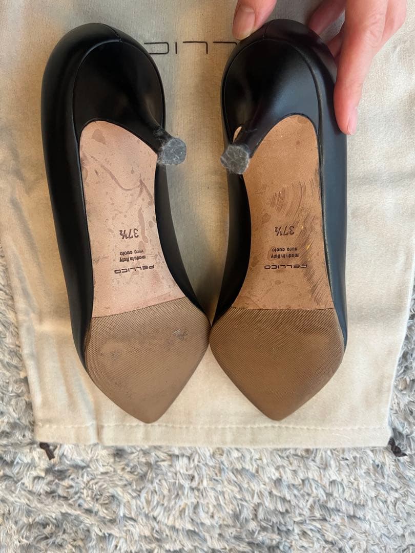 ペリーコ　24.5㎝　6㎝ヒール　黒パンプス