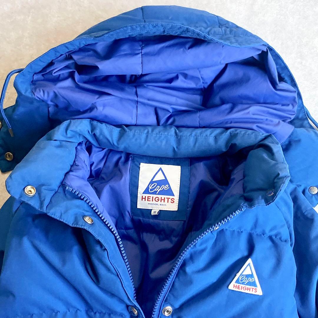 美品 ケープハイツ 高機能60/40ナイロンダウンジャケット 2way ブルー