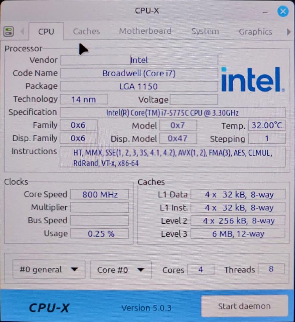 Intel Core i7-5775C 動作確認済み クーラー付