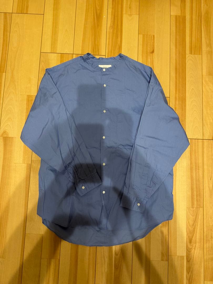 Graphpaper ブロードロングスリーブオーバーサイズドバンドカラーシャツ