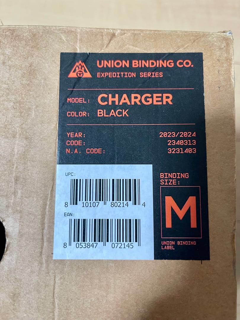UNIONCHARGER スプリットボード用ブラック M（2023-24モデル）