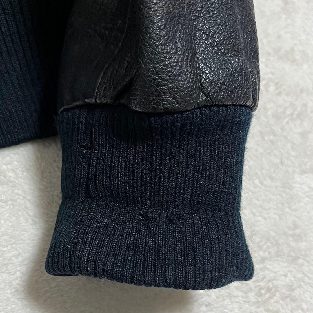 G-1 フライトジャケット　レザー　70s ビンテージ　　着脱可能ライナー付き