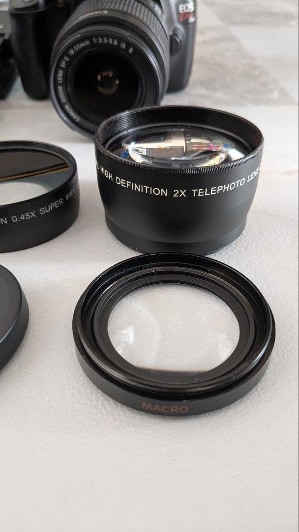 eos x50 Canon EF-S 18-55mm レンズ マクロ機能付き