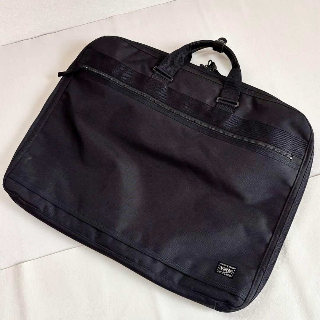 【美品】【ポーター】ガーメントバッグ ガーメントケース ハンガー鍵付き ナイロン