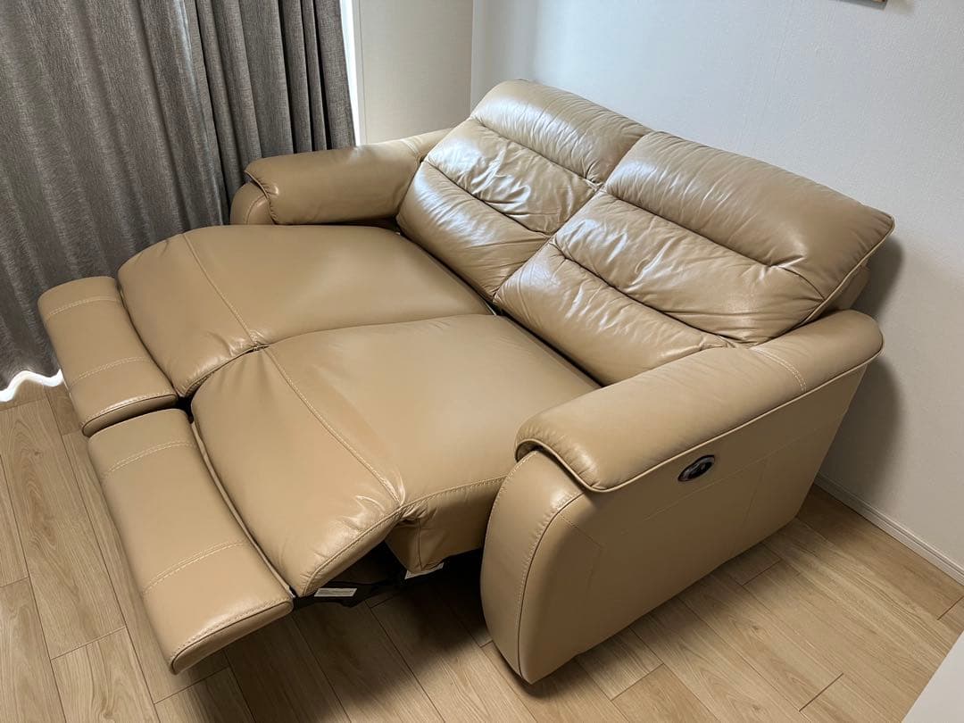 ニトリ 電動リクライニングソファ 2人掛け クロナ NB BE