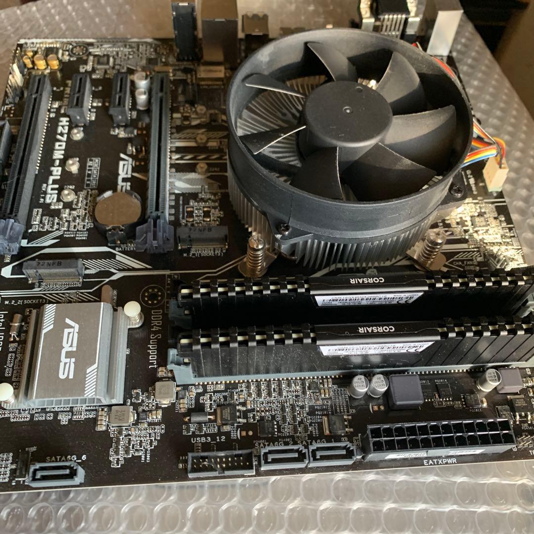 ASUS H270M-PLUS i7 7700 16gbメモリ