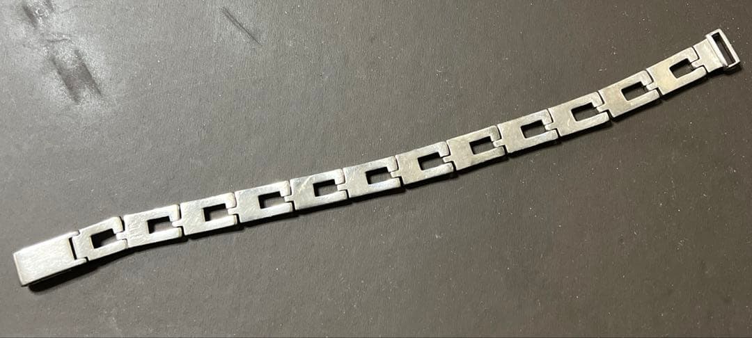 GUCCI Gモチーフシルバー925 チェーンブレスレット／ヴィンテージ