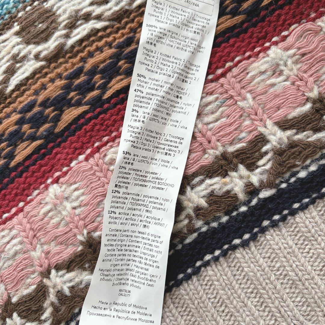 【美品】Weekend Max Mara マックスマーラ　カーデ　ニット　総柄