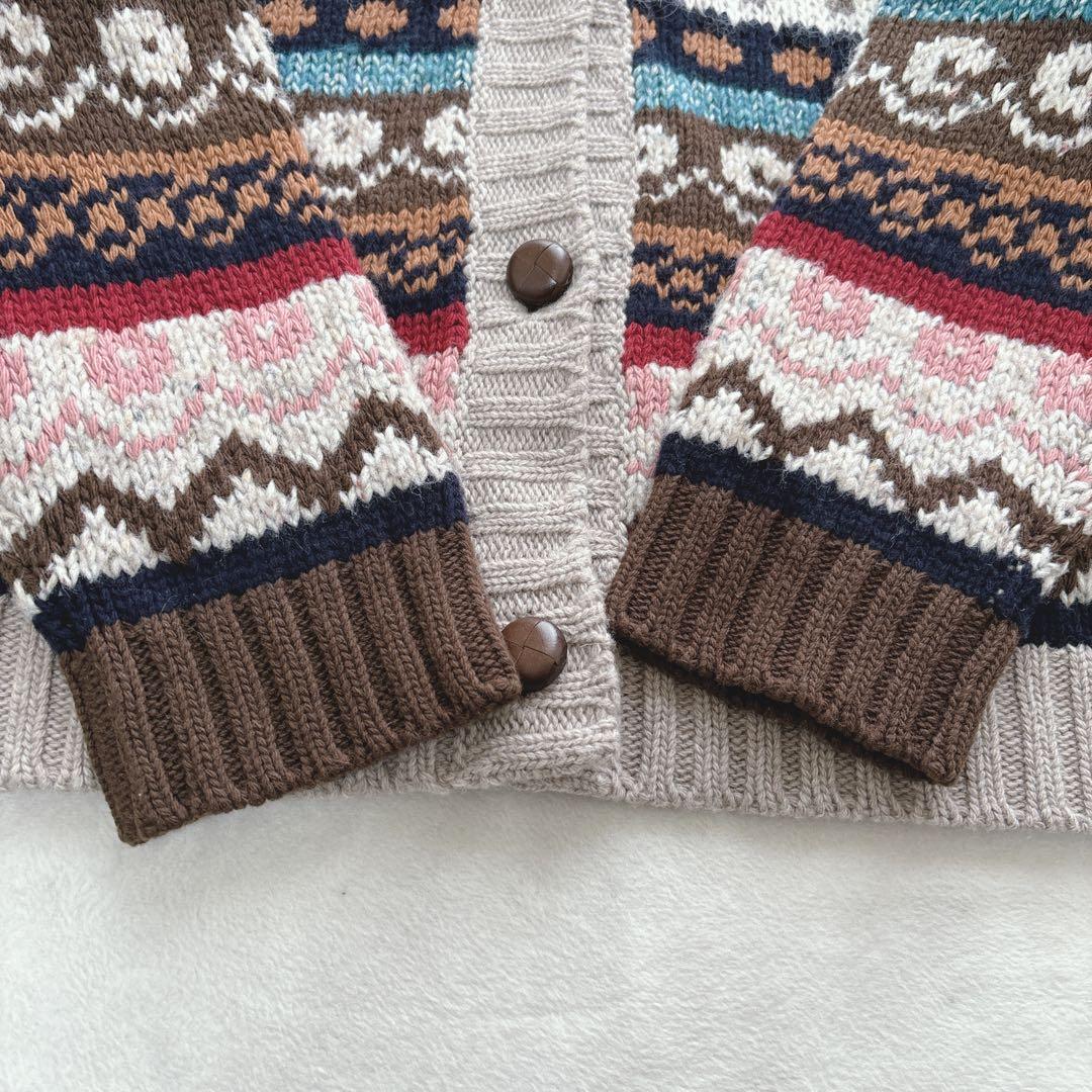 【美品】Weekend Max Mara マックスマーラ　カーデ　ニット　総柄