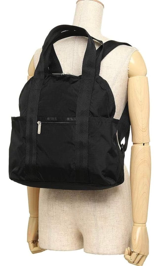 レスポートサック　リュック　ナイロン　黒