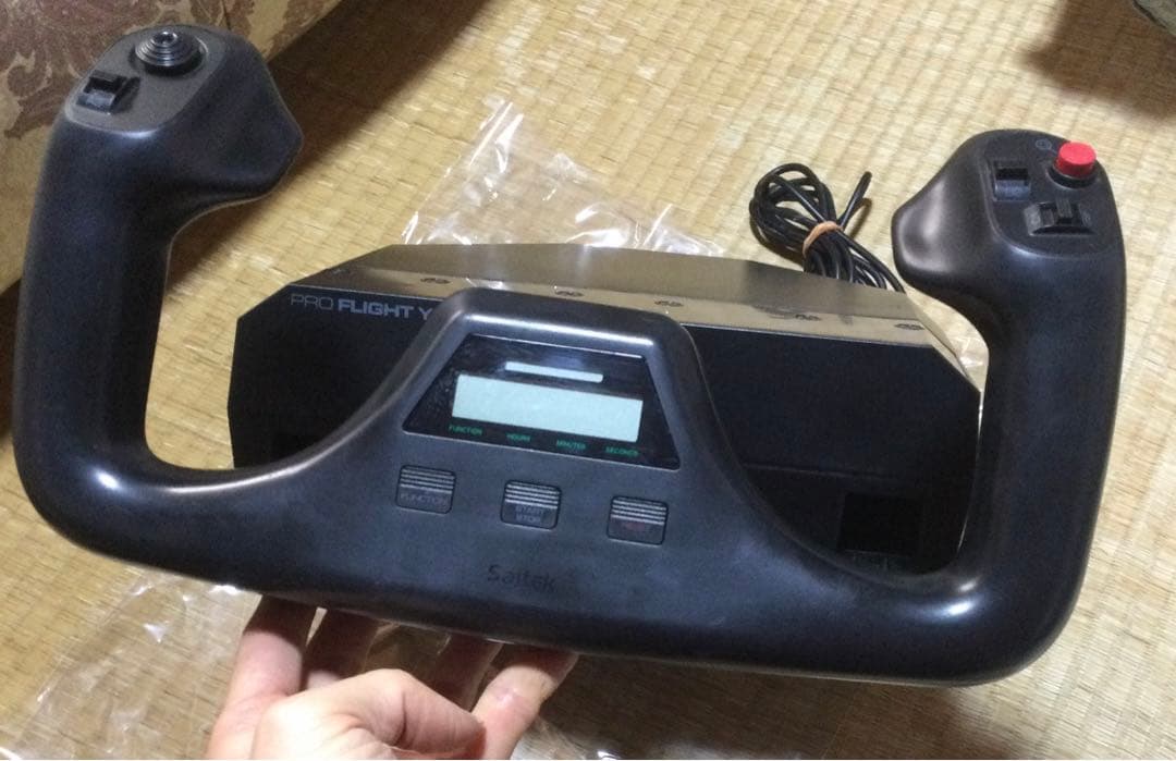 フライトヨーク 操縦桿 フライトラダーペダル フライトスティック ジャンク扱い