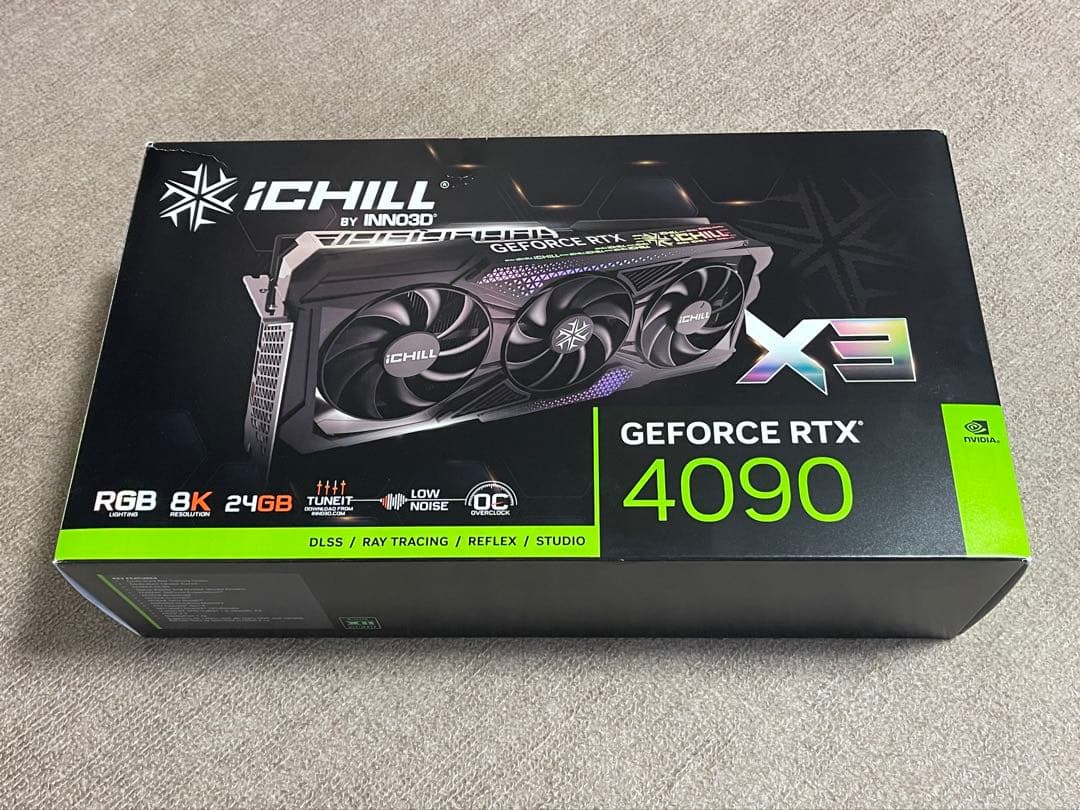 グラフィックボード・グラボ・ビデオカード INNO3D GEFORCE RTX 4090 ICHILL X3