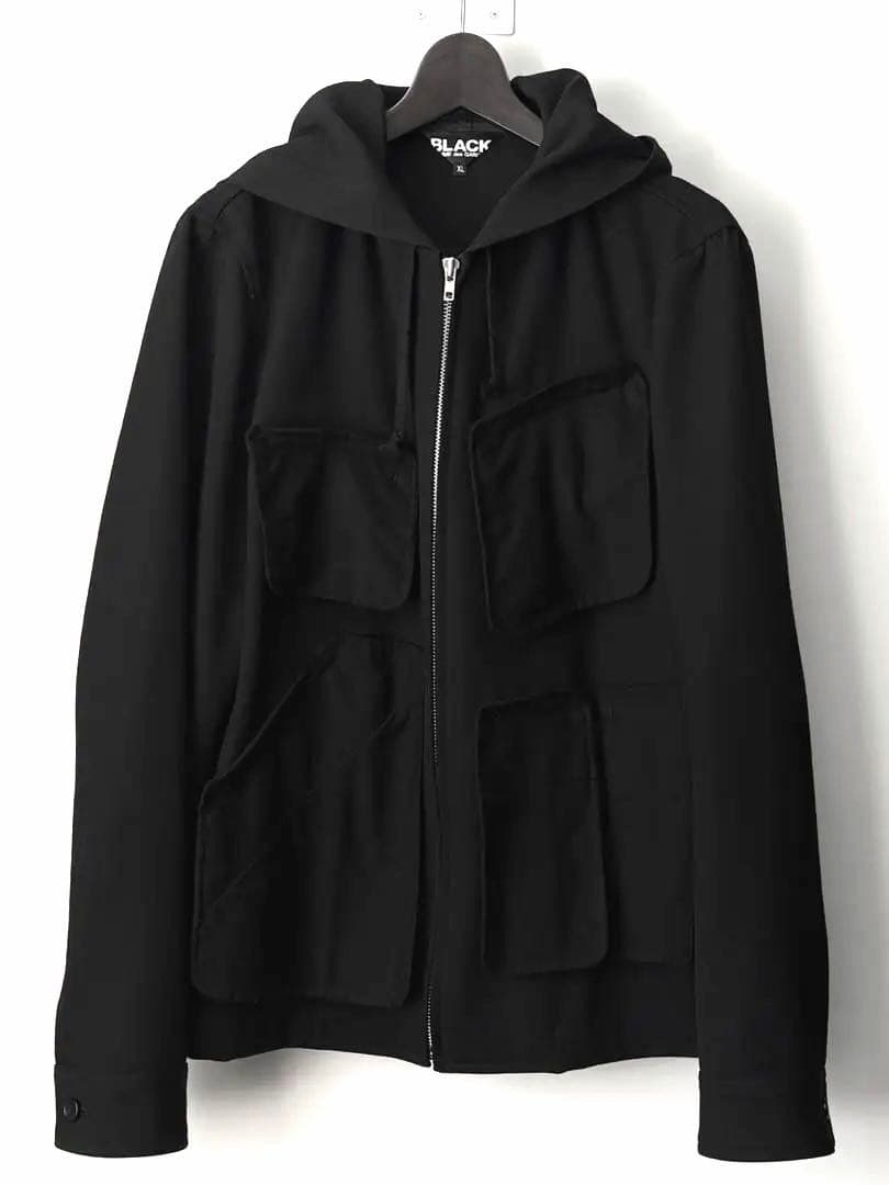 BLACK Comme des Garçons ウールパーカー