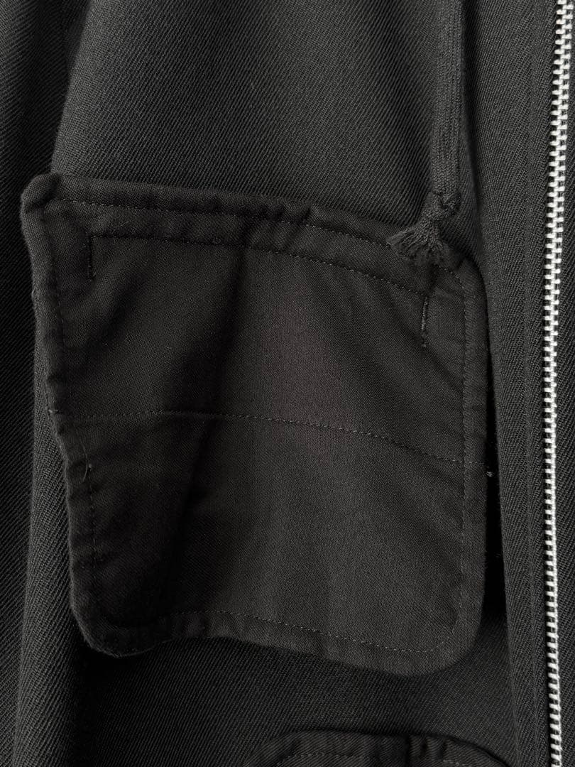 BLACK Comme des Garçons ウールパーカー