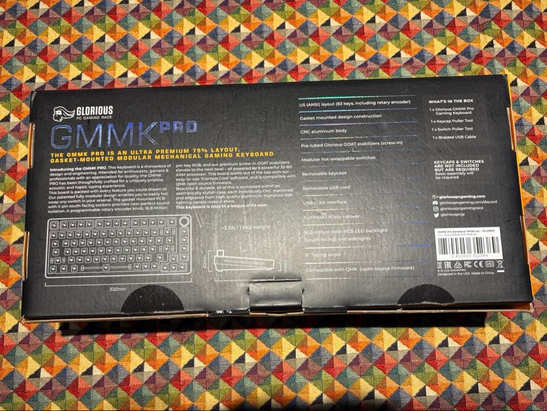 初*品様 Glorious GMMK Pro 75% メカニカルキーボード
