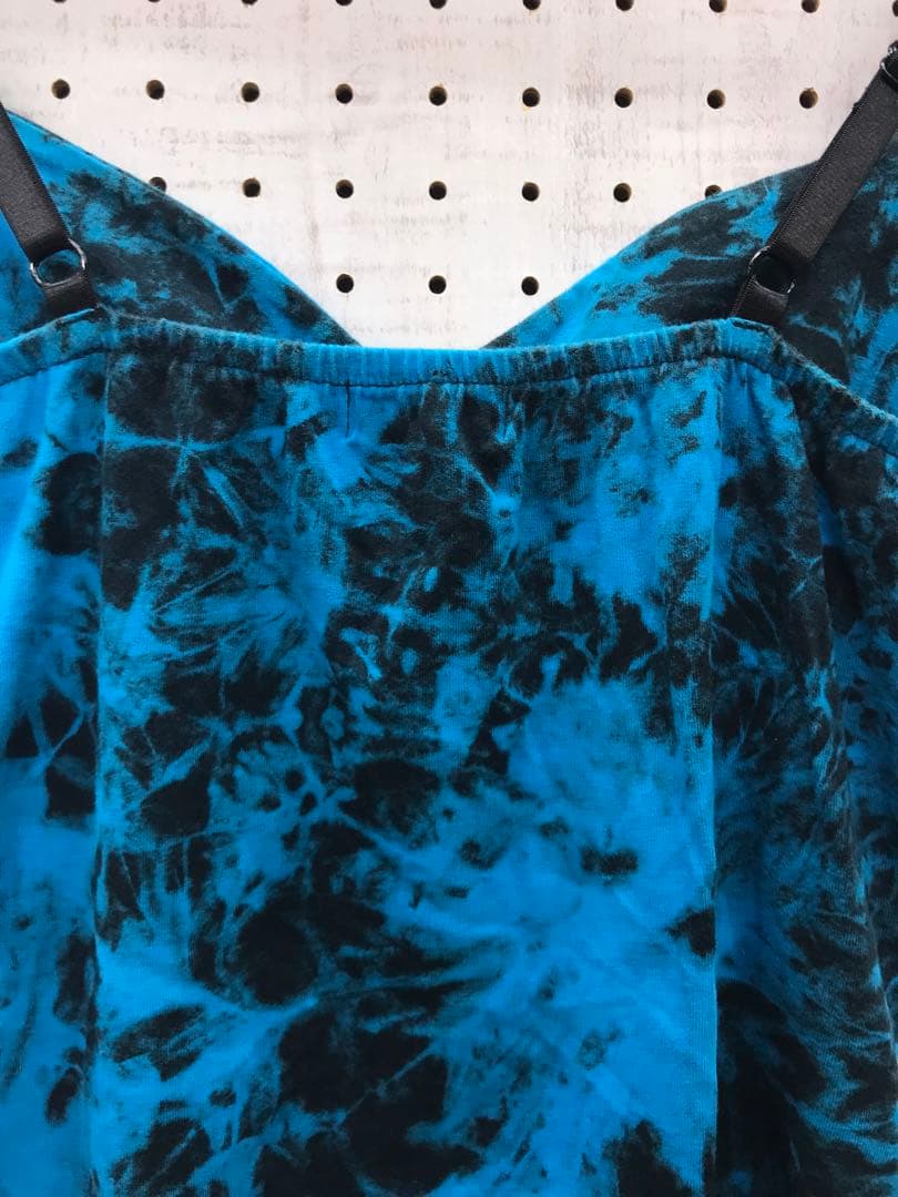 Y2K 古着 GLAD NEWS スタッズストラップ タイダイ ビスチェ キャミ