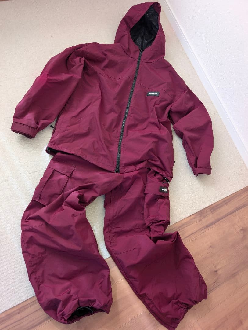 HIMASSMANIA/ハイマスマニア バーガンディ スノーウェア 上下セット