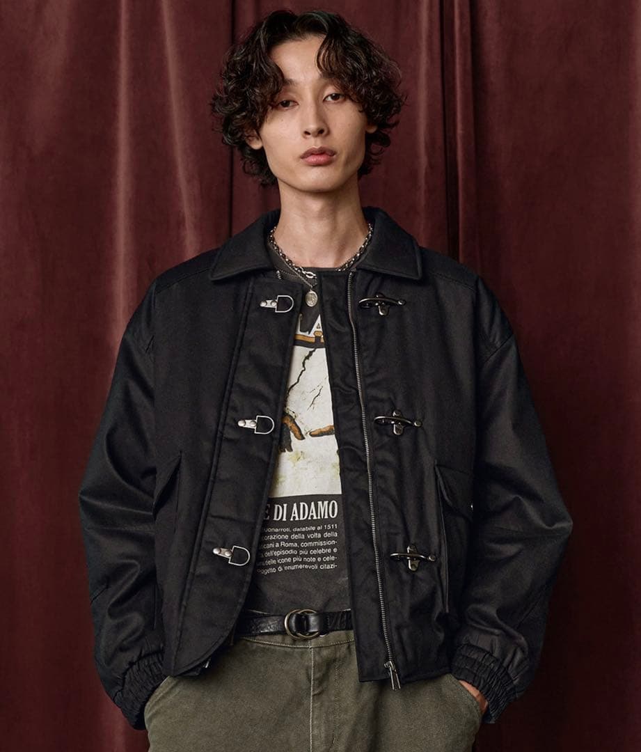 【完売品】Bleme ファイヤーマン 中綿ボリューム オイルドコットン ブルゾン