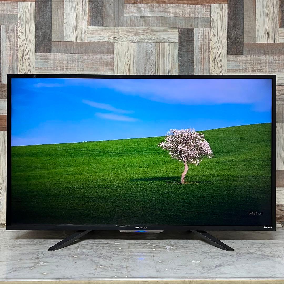 全国送料込❣️フナイ49型4K液晶テレビHDD録画機能搭載W裏録YouTube