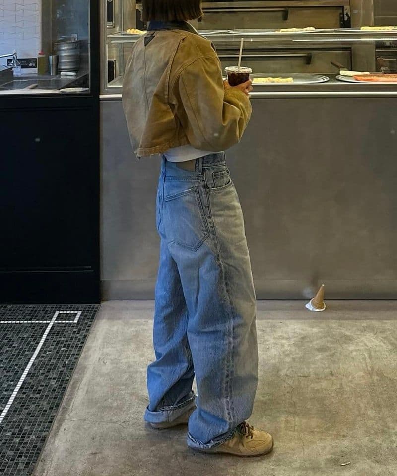 【ok.soon】original wide denim