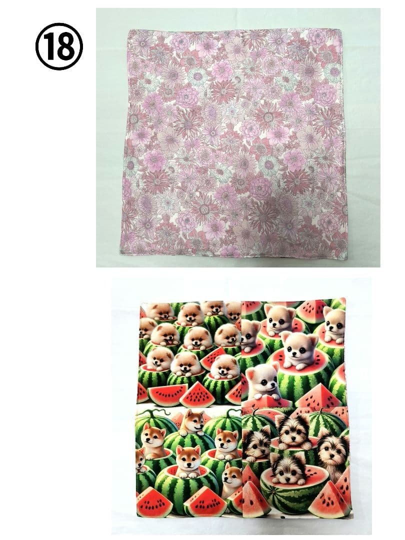 Yourelia様】ハンドメイドオーダー★犬★ガーゼハンカチ　21点