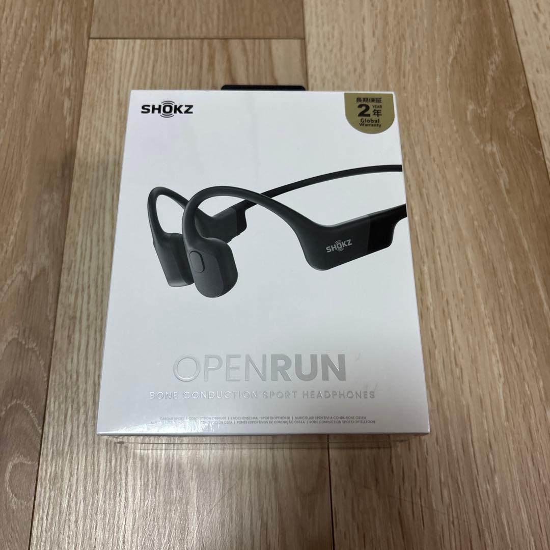 【ANDY】新品未開封　SHOKZ OpenRun骨伝導イヤホン ブラック