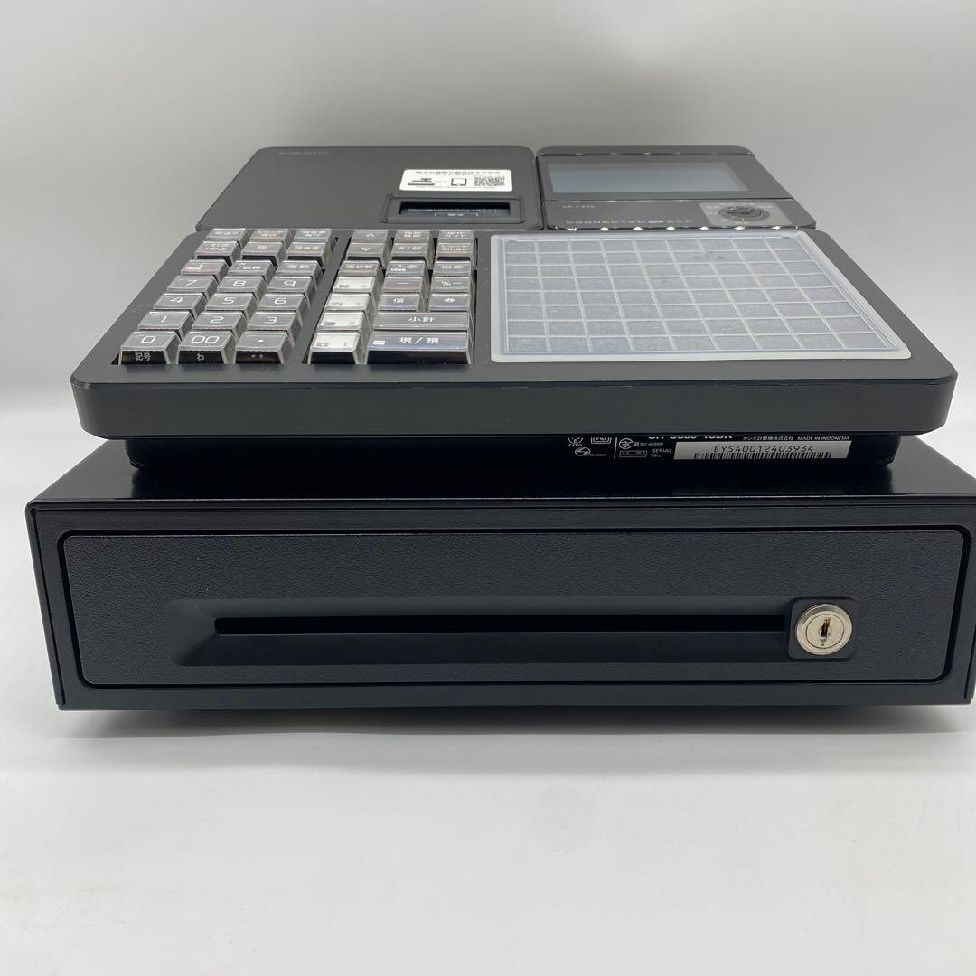 カシオ電子レジスター ブラックcasio SR-C550-4SBKブラック4部門