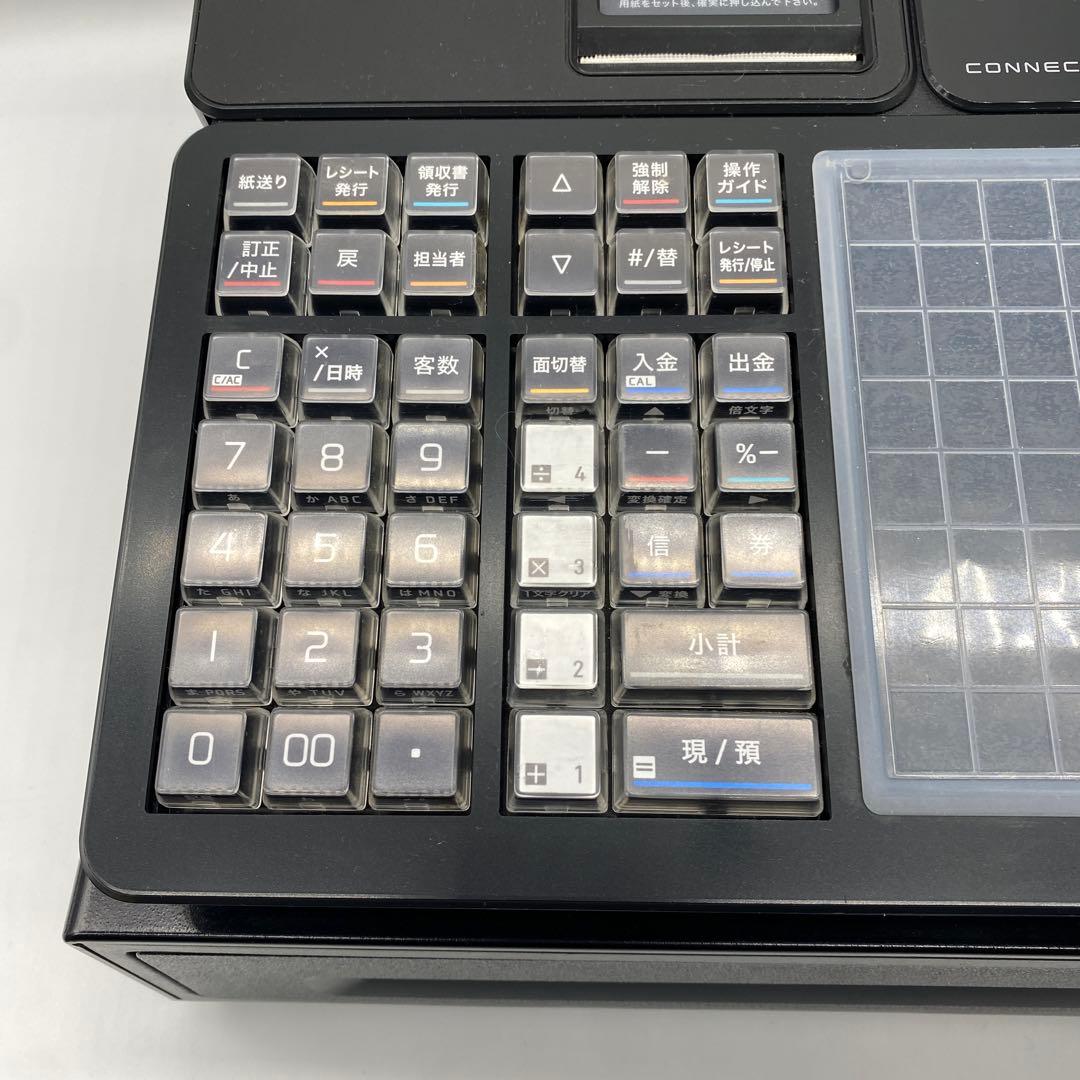 カシオ電子レジスター ブラックcasio SR-C550-4SBKブラック4部門