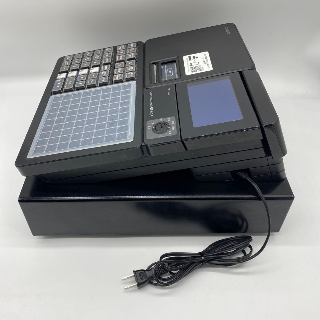 カシオ電子レジスター ブラックcasio SR-C550-4SBKブラック4部門
