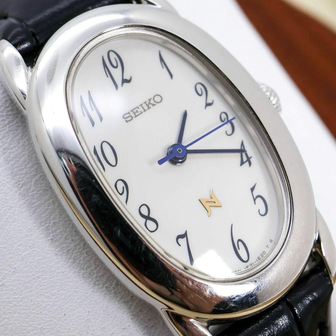 稼働 SEIKO NOIE 腕時計 オーバル 新品レザー レディース 1759