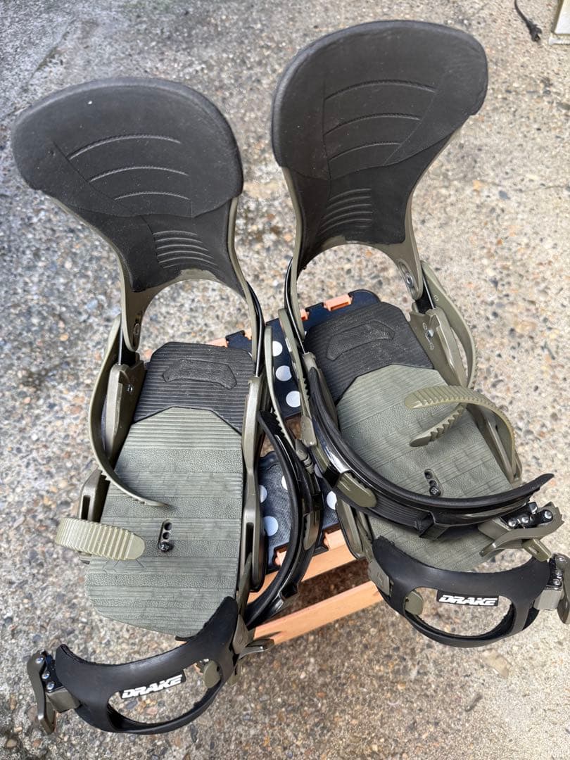 DRAKE スノーボードビンディング オリーブグリーン