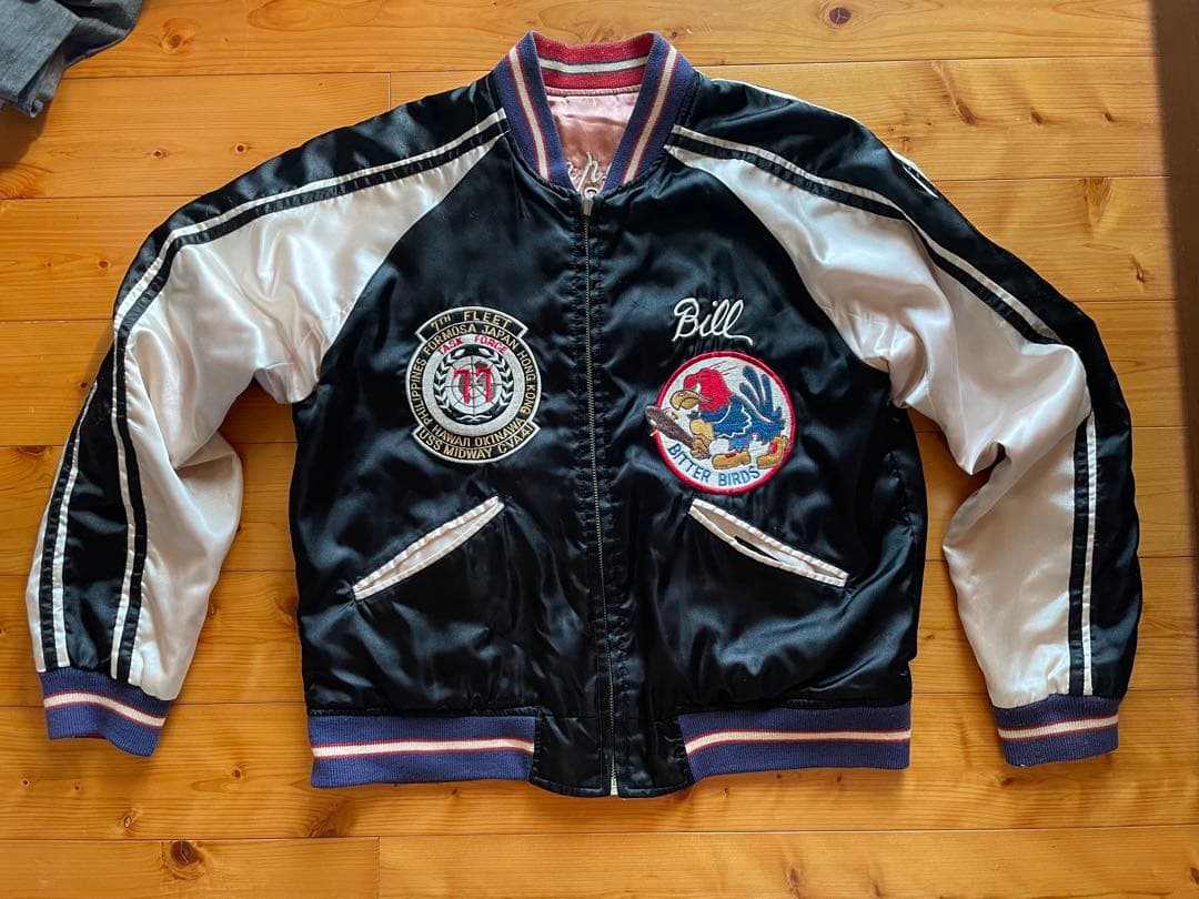 テーラー東洋　スカジャン　M品番 米空母ミッドウェイ 鷹