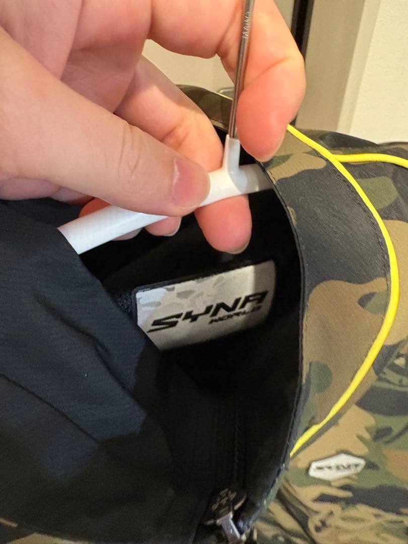 Syna World カモ柄ナイロンジャケット シナワールド