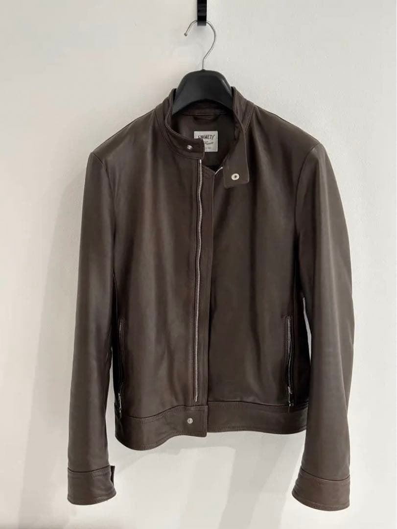 EMMETI/ANDREA/レザージャケット/44/ダークブラウン