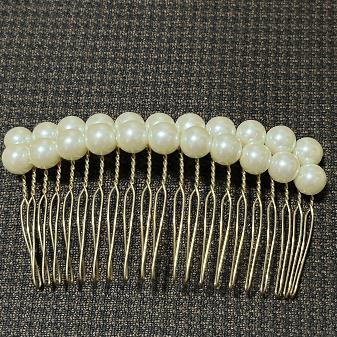 ミキモト　真珠　ヘアーコーム 髪飾り パール
