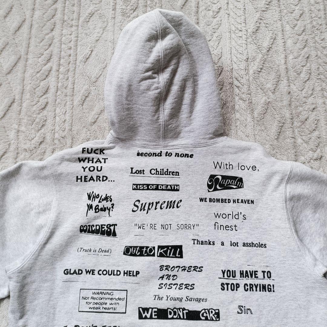 トップス Supreme Stop Crying Hooded Sweatshirt L