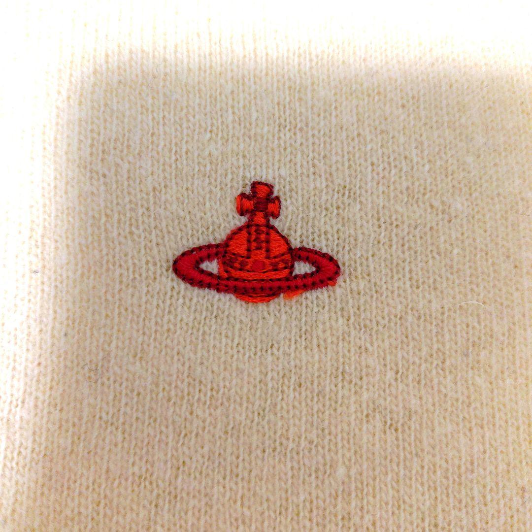 ヴィヴィアンウエストウッド　オーブワンポイントカーディガン　オフホワイト