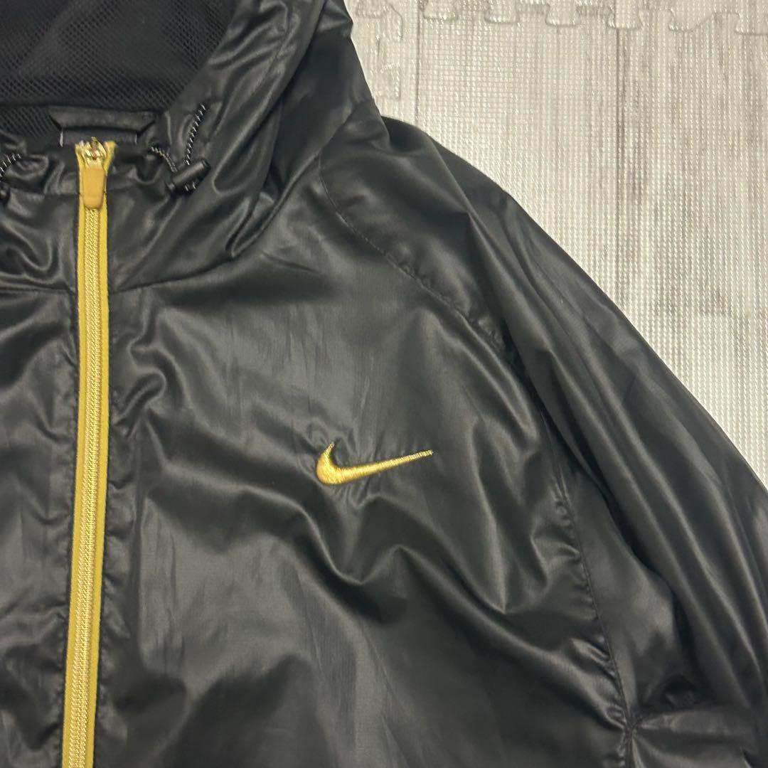 00s NIKE ナイロン 上下 パーカー ジャケット パンツ 刺繍ロゴ XXL
