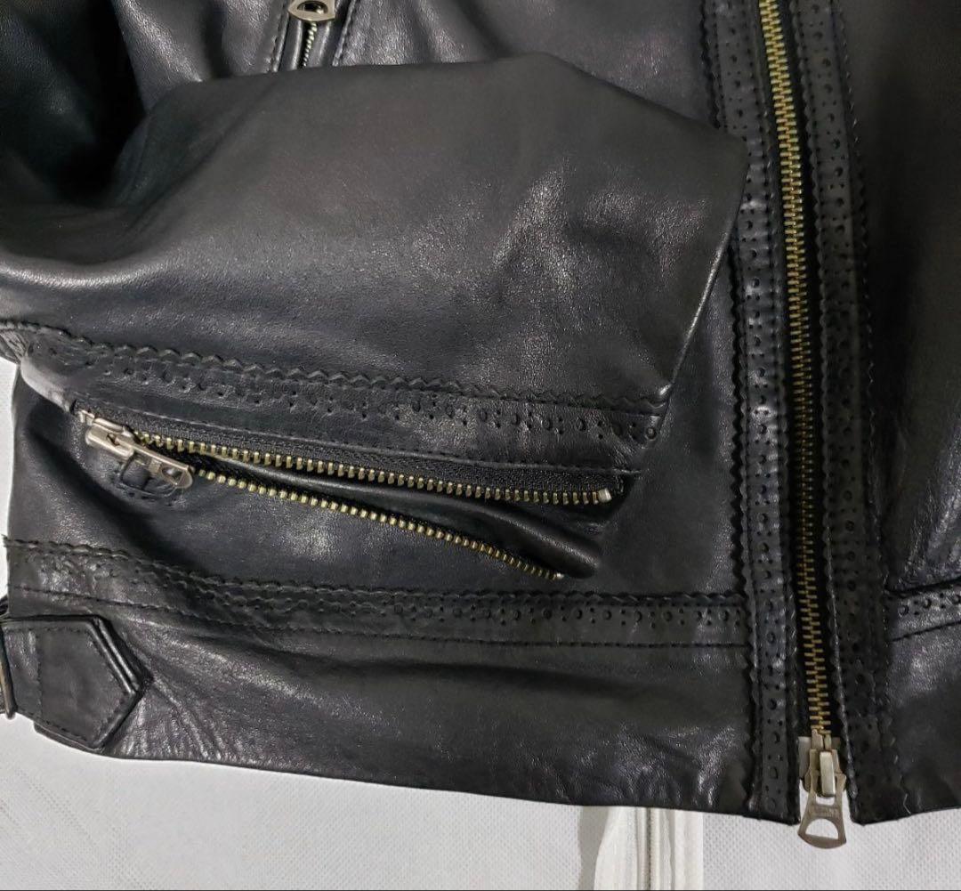 ☆レア☆ nano universe 馬革 レザージャケット Lサイズ