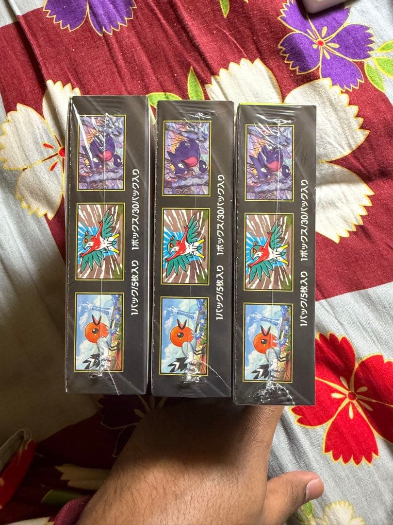 ポケモンカードゲーム ムニキスゼロ 3 box srink wraped