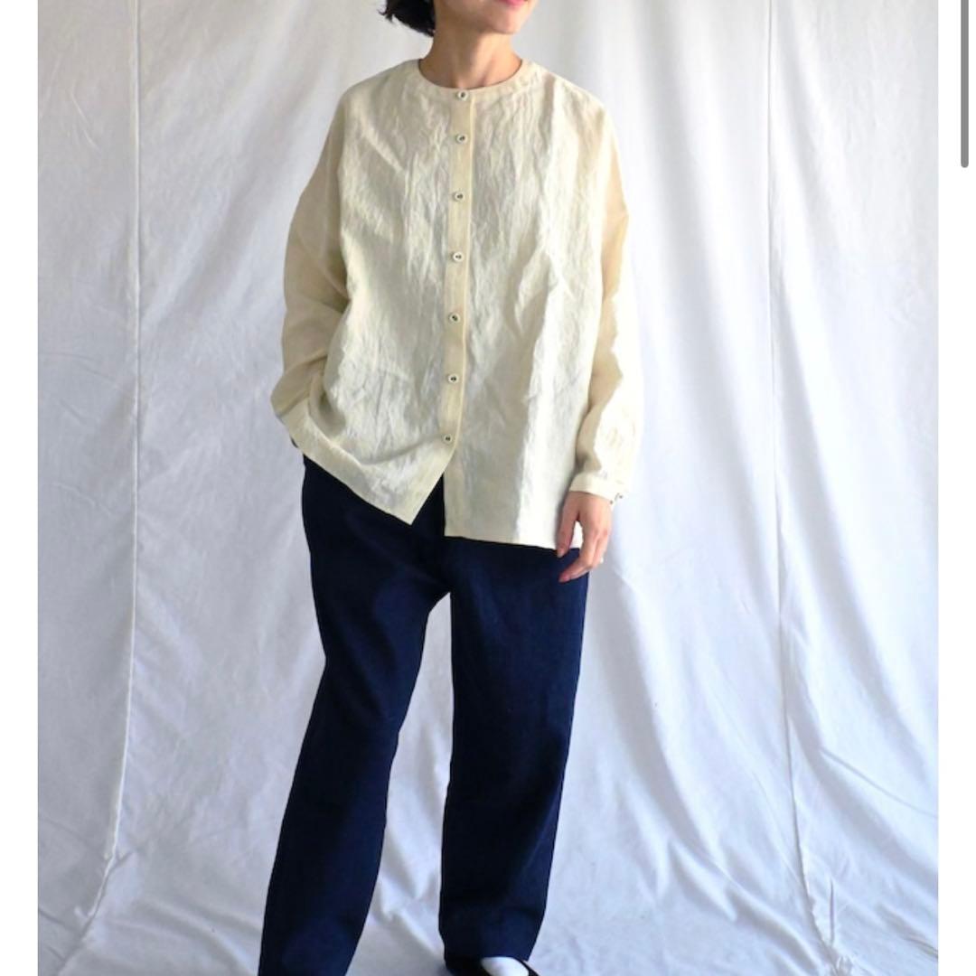 chishiro 国産天日干しリネンＢＯＸシャツ　新品未使用