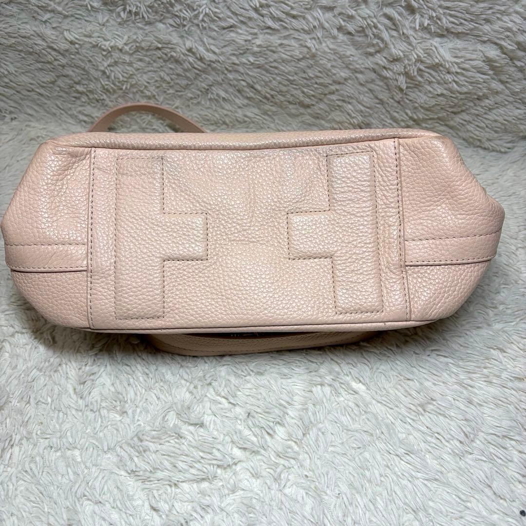 TORY BURCH トリーバーチ レザー ロゴ リュック ピンク