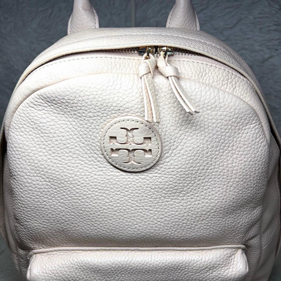 TORY BURCH トリーバーチ レザー ロゴ リュック ピンク