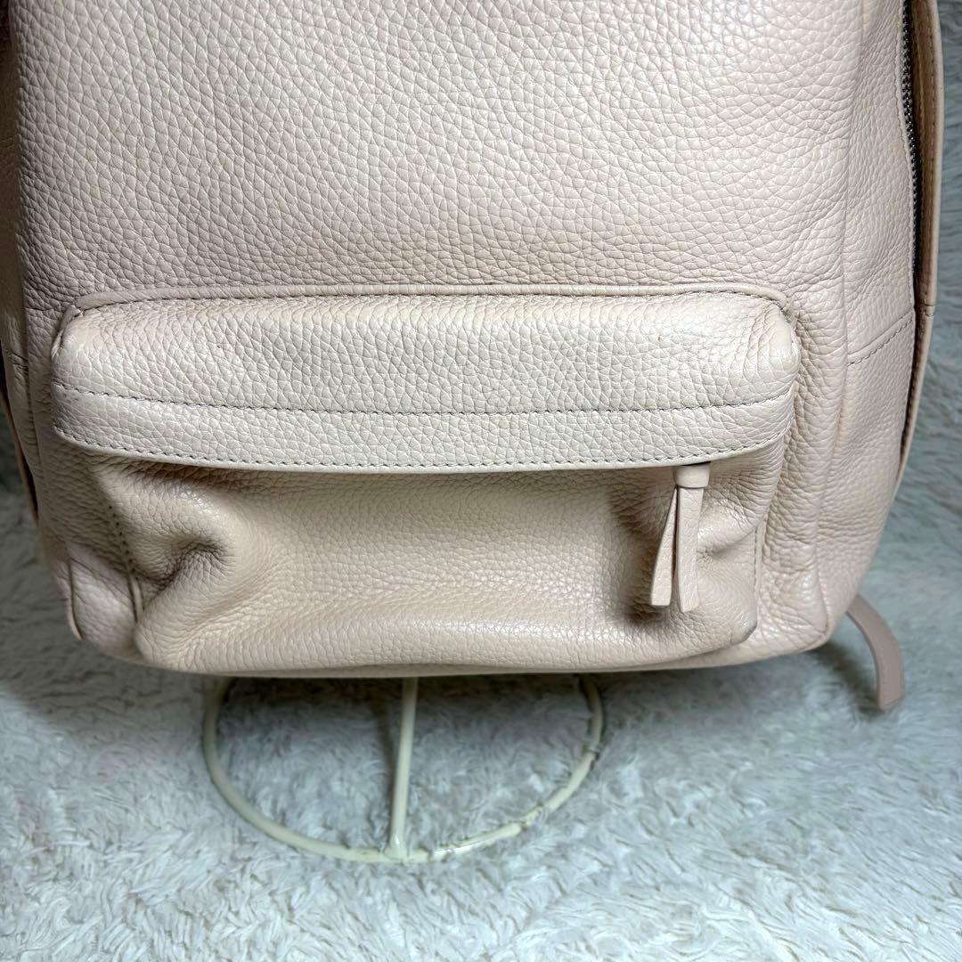 TORY BURCH トリーバーチ レザー ロゴ リュック ピンク